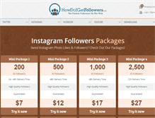 Tablet Screenshot of howdoigetfollowers.net